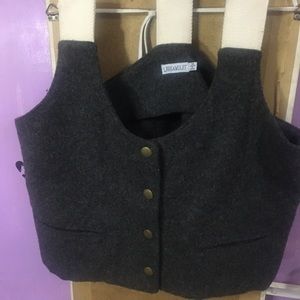 Urban Outfitters wool suspender vest